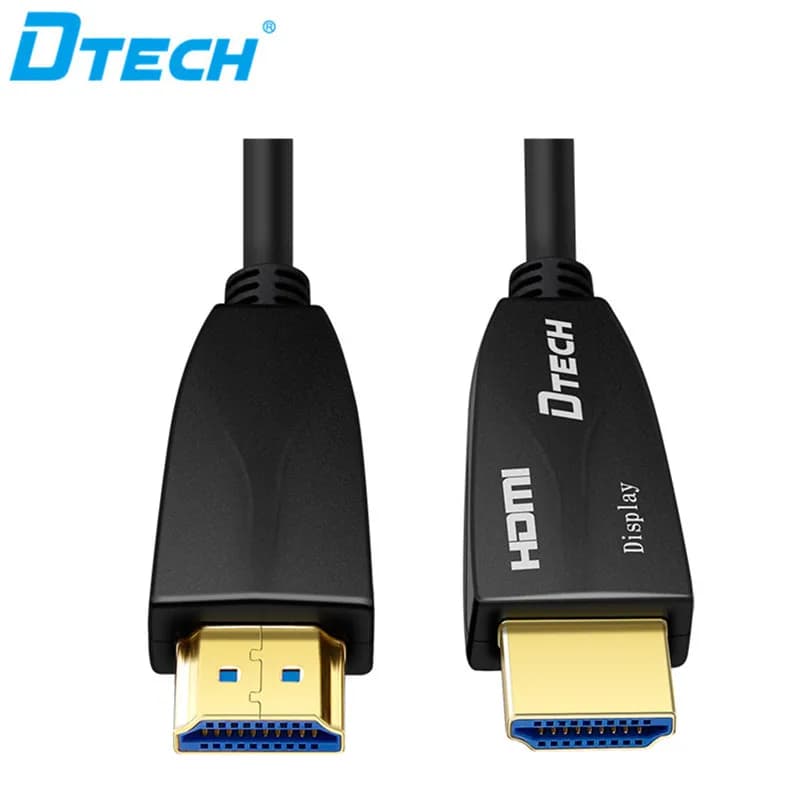 DTECH HDMI fiber optic cable from 10 m HDR HDCP2.2 4K HDMI fiber optic cable for TV Studio