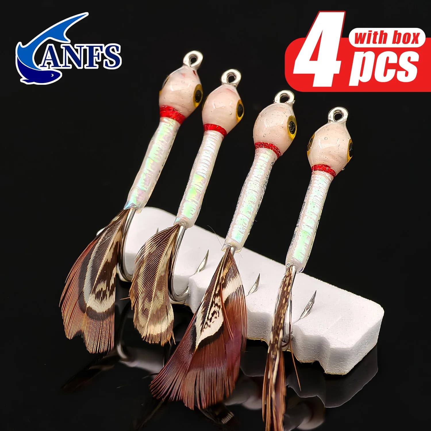 ANFS 4pack Hand Tied Fly Fishing Flies -Trout Fly - Bass Fly - Fly Fishing - Fishing Fly-angel Köder