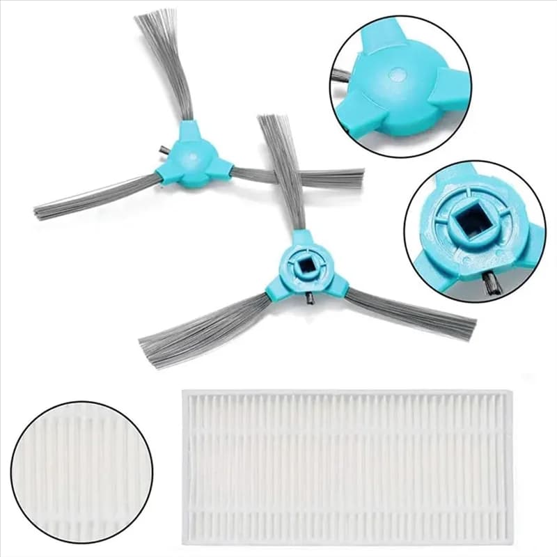 HRBAJ-Sostituzione Spazzola Laterale Mop Filtro di Stoffa Per Cecotec Conga 1290 1390 1590 Robot Aspirapolvere Accessori di Ricambio