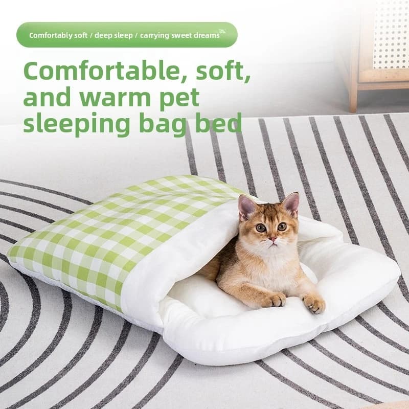 Sacco nanna per animali domestici, sacco nanna per gatti, cuccia per gatti, coperta calda semi-chiusa per cani, coperta per gatti