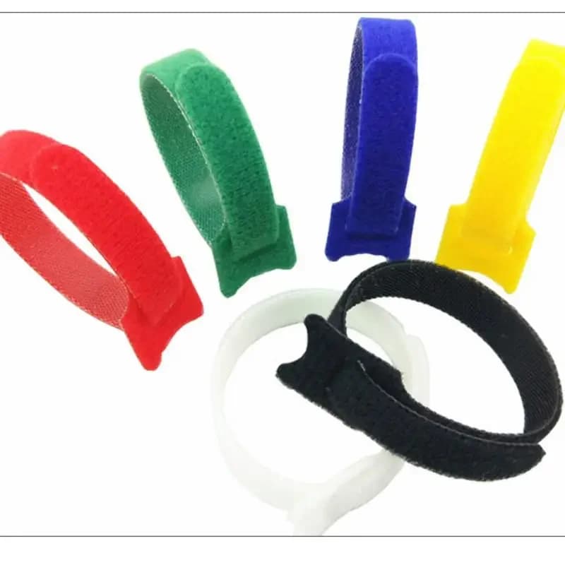 20pcs/set Loop Hook Nylon and Strap Cable Ties Reusable Wire Organizer Self Adhesive Clip Holder