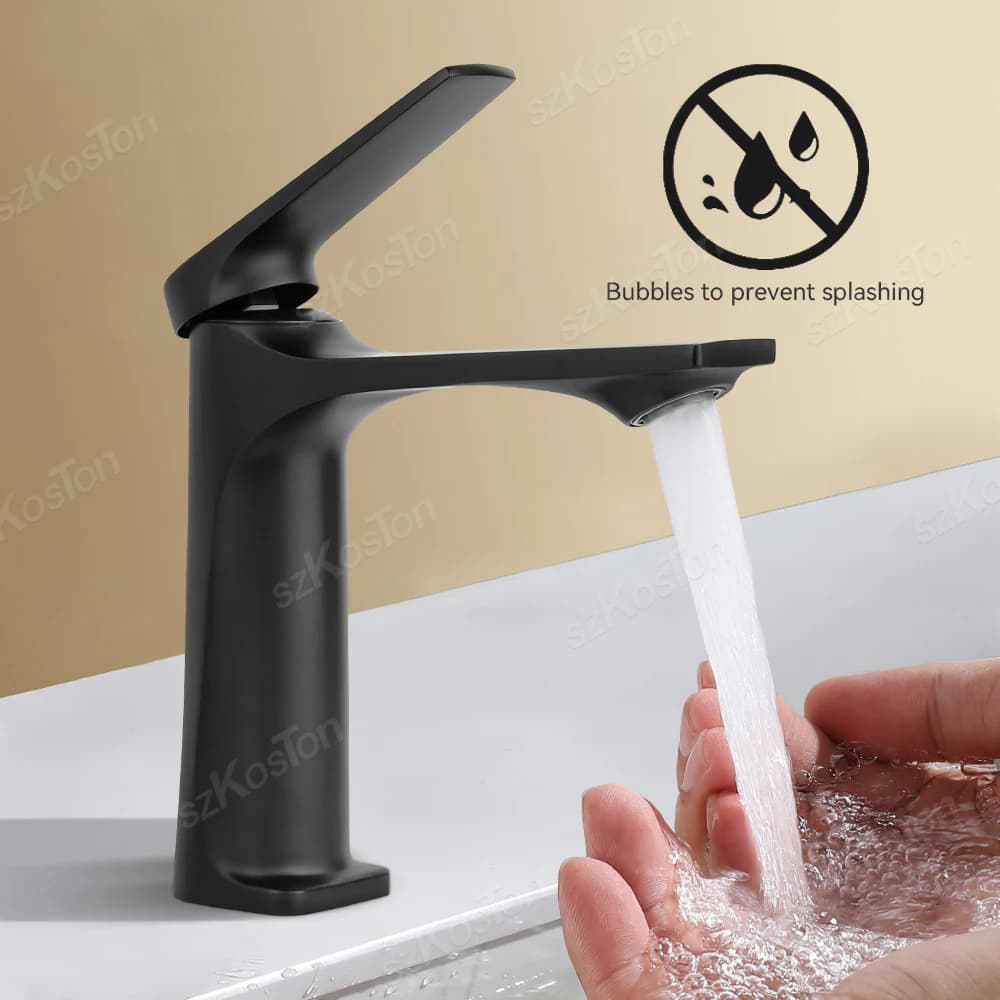 Rubinetto per lavabo da bagno con nucleo in ottone miscelatore per tubo dell'acqua calda e fredda rubinetto per lavaggio spruzzatore per flusso cucina montato sul ponte bagno girevole