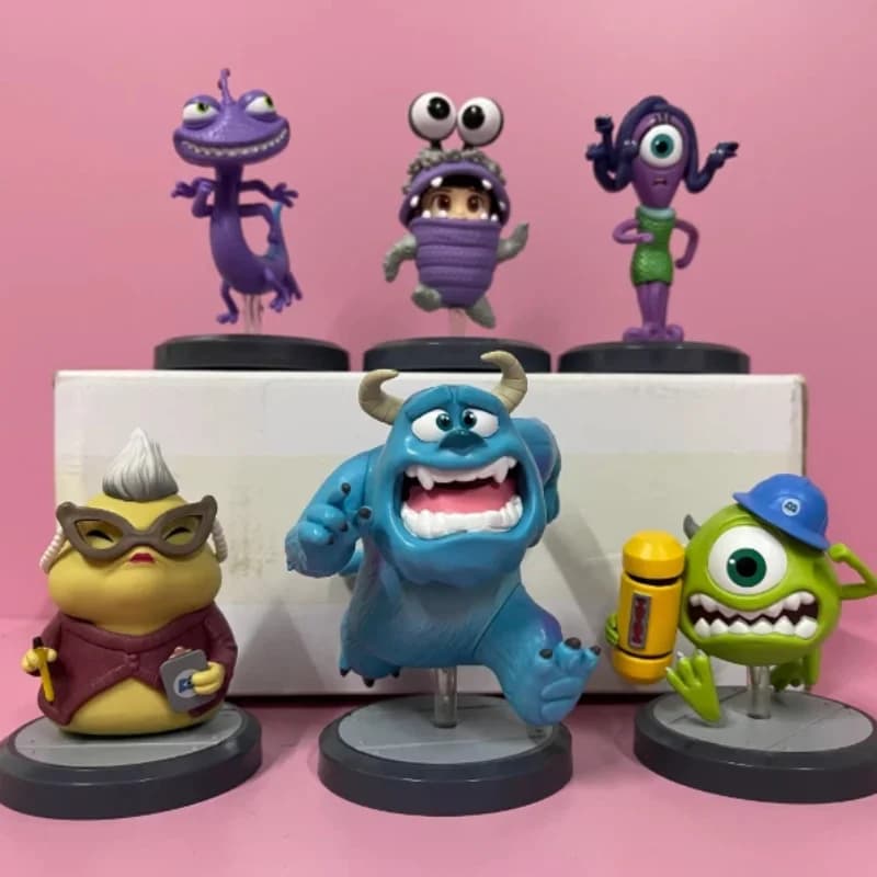 Figura anime Monster Power Company Haha Laugh Blind Box Action Figure Capelli d'uovo intrecciati Grandi occhi Abu Giocattoli alla moda Regalo a sorpresa