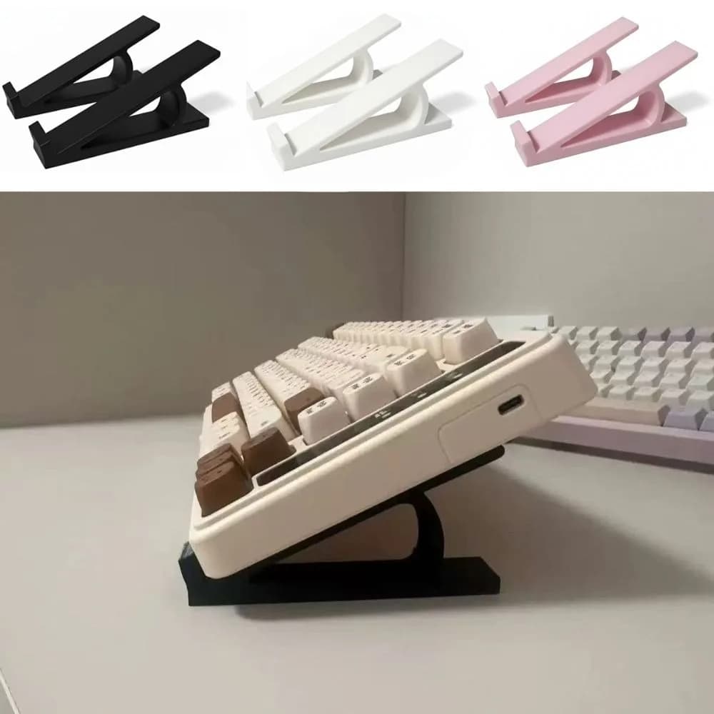 1 Paio di Supporti Portatili per Tastiera, Rialzo per Tastiera in Plastica, Accessori per Monitor