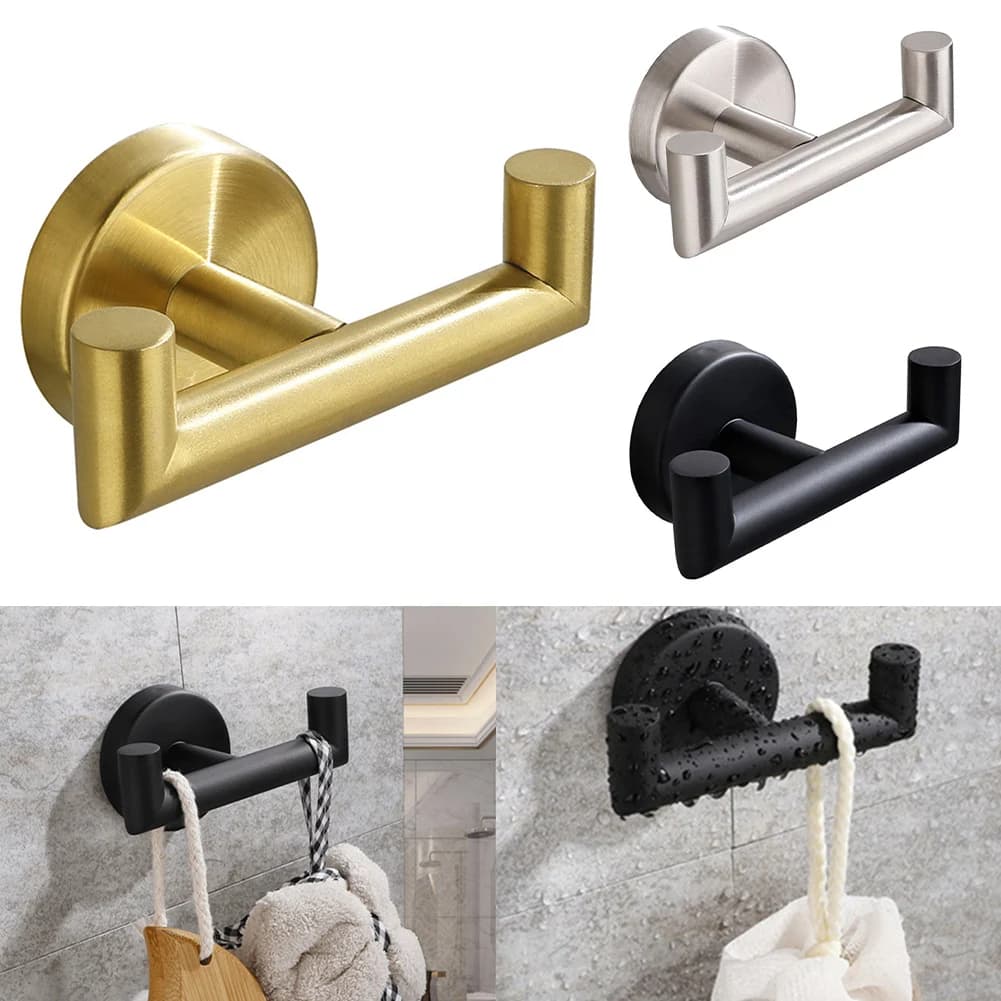 Porta carta igienica in acciaio inossidabile gancio da parete appendiabiti portasciugamani a parete cucina bagno WC accessori