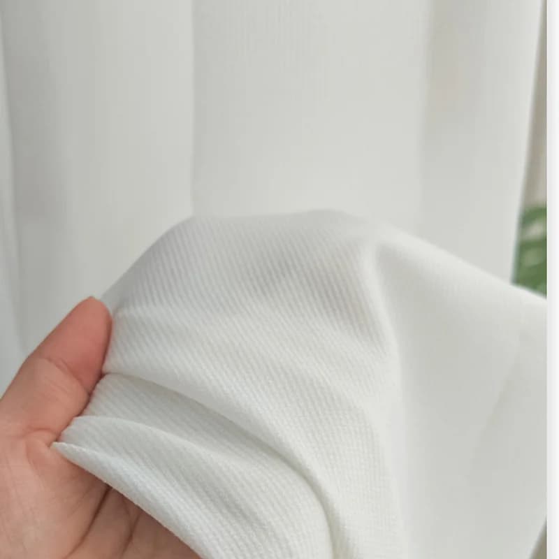 White Striped Tulle for Window Curtains Thick Luxury Shade Drapes Sheer Curtains for Living room Bedroom Home Lounge Blinds