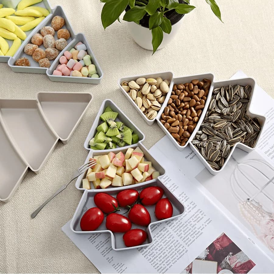 1 Pezzo Piatto per Frutta Secca, Contenitore Portatile per Snack, Scatola per Caramelle e Semi di Melone, Decorazioni per Frutta Secca