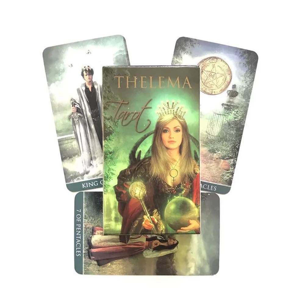 78 carte/Deck Thelema Tarocchi Divinazione Destino Oracle Giochi da tavolo per principianti Regali di giochi per feste portatili di Natale