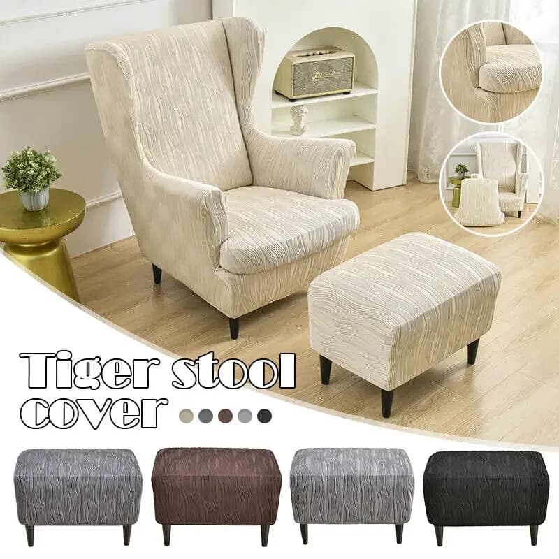 Ala chair lining with wave pattern, elastic armchair, sofa, footrest, footrest, Ottoman lining, home protection