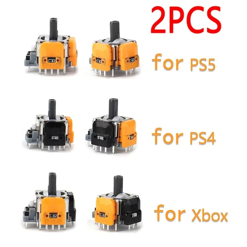 1 paio di joystick di ricambio con sensore analogico 3D a effetto Hall per la riparazione di controller PS5/PS4/Xbox Series, accessori e ricambi.