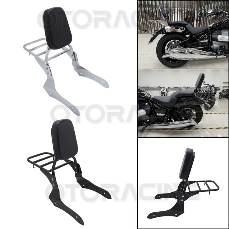 Motorcycle Detachable Passenger Backrest Sissy Bar Luggage Rack For BMW R18 100 Years 2020-2025 R18 Classic 2021-2025