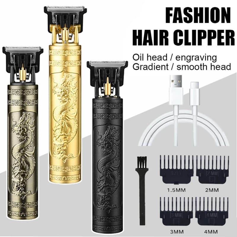 Vintage Haircuts T9 Portable Haircut USB Fast Rechargeable Razor Barbiere Wireless Haircuts for Men's Beard