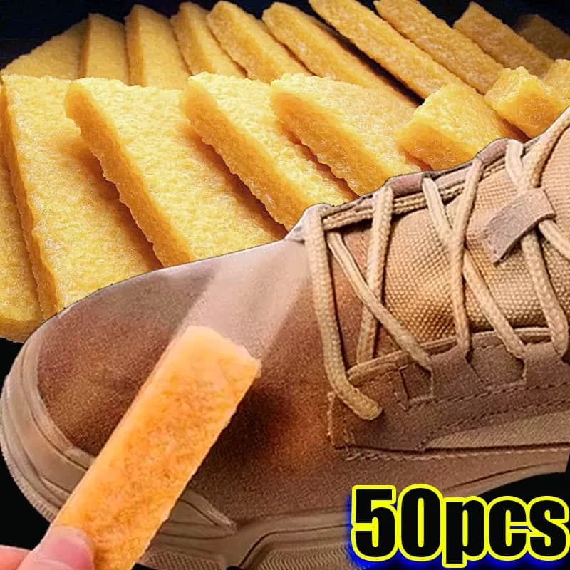 50-1 pezzi di gomma morbida scarpe detergente gomma per pelle scamosciata opaca cura delle scarpe decontaminazione brillante pulire blocco di gomma naturale