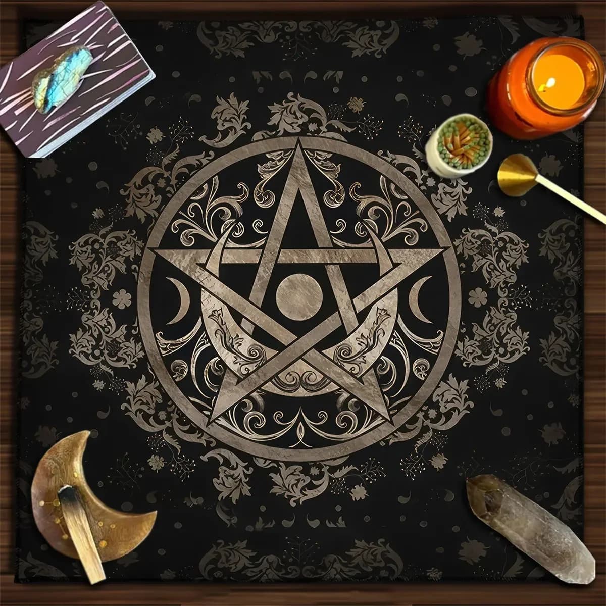 Panno per altare Tarocchi Tovaglia stellata Dodici costellazioni Love Carriera Tovaglia per carte Oracle Tovaglia per tarocchi lunari Divinazione