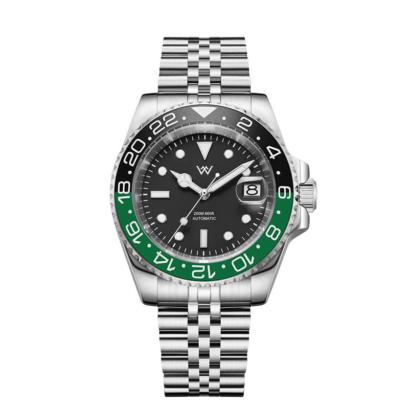 Orologio meccanico WM, movimento 1612, cassa in acciaio inossidabile 316L, vetro zaffiro, resistenza all'acqua 200m WM093M