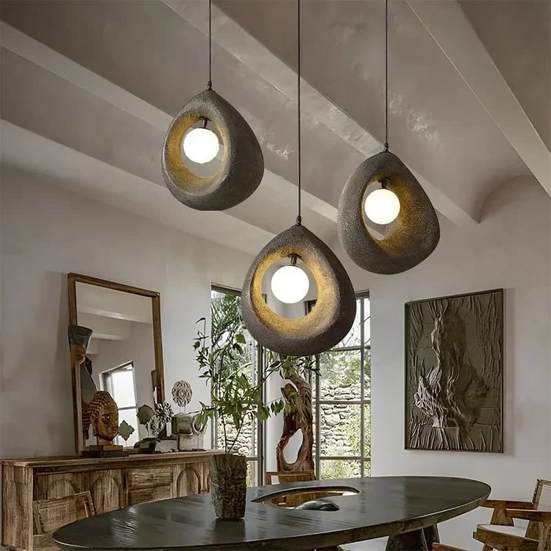 Lampadario LED Creativo in Stile Giapponese 2026, per Sala da Pranzo, Soggiorno, Hotel, Camera da Letto, Lampada Artistica Sospesa per Interni