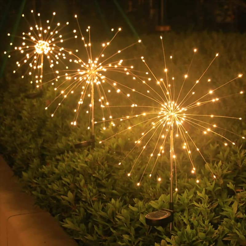 4 pezzi di luce solare fata LED decorazione da giardino esterno prato percorso luce per patio cortile Natale Wedding-AA98