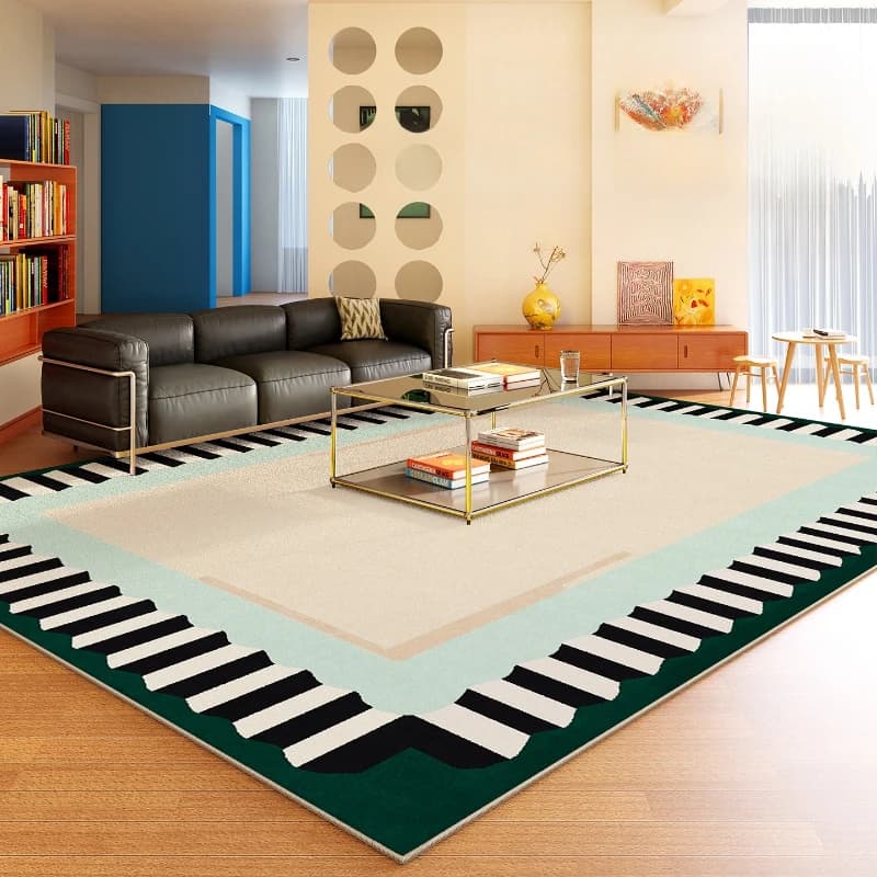 Tappeti in stile moderno per soggiorno Tappetino in peluche spesso per salotto Tappeto soffice e morbido per guardaroba Tappeto per arredamento camera da letto color dopamina