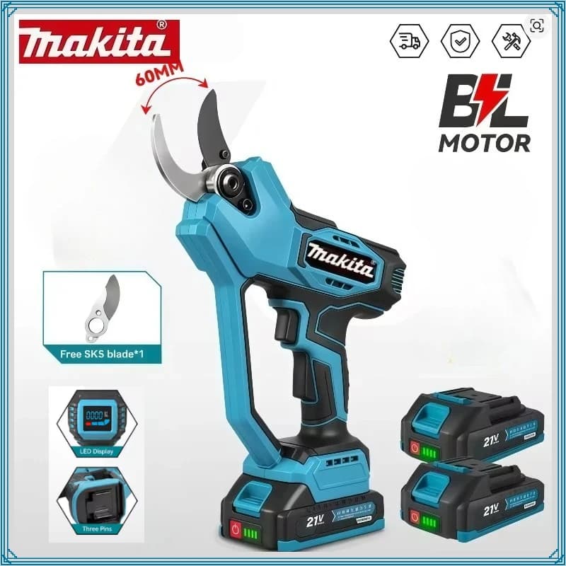 Power Brushless Electric Scissors, Compatible with Makita 18V Battery, Tree and Bonsai Power Tool