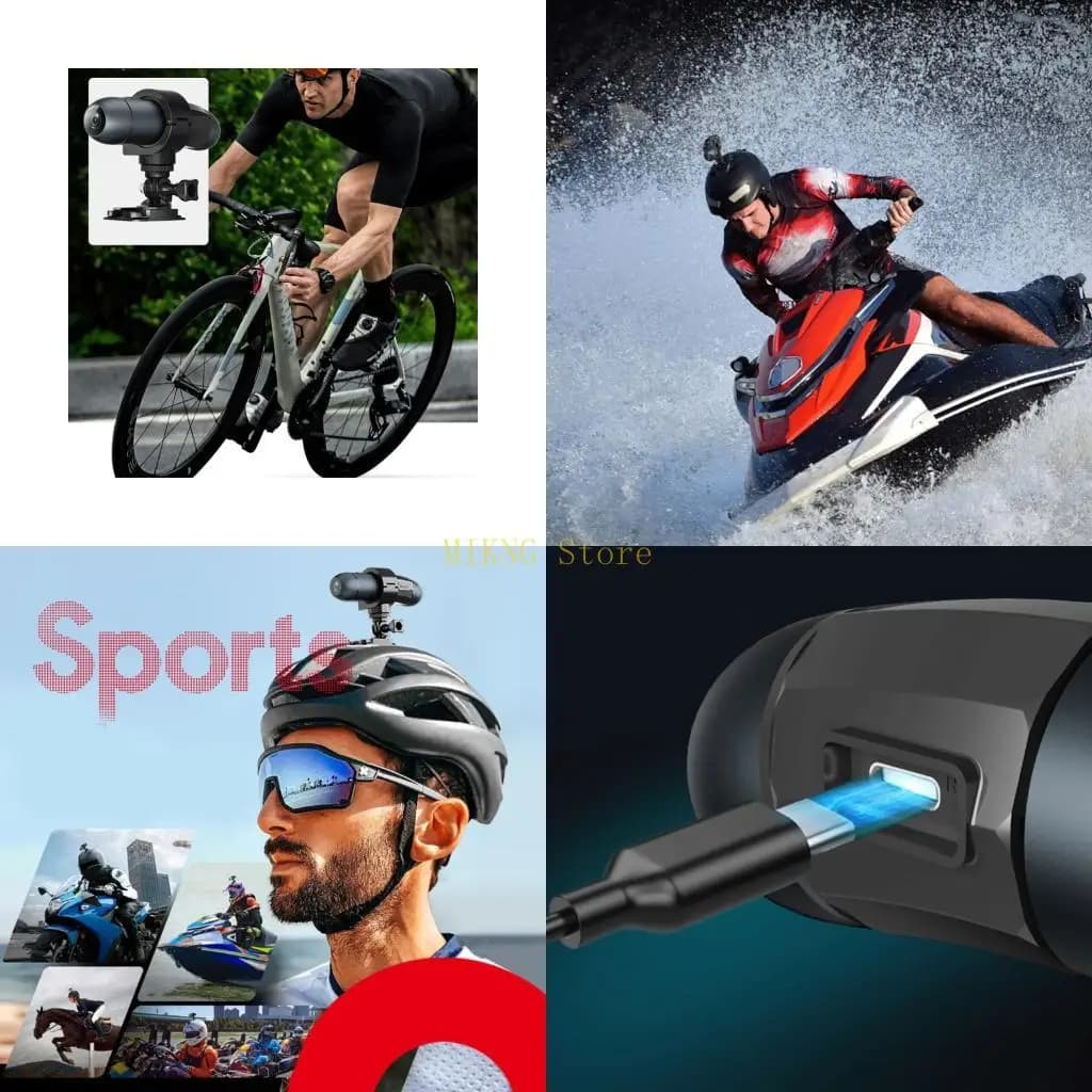 Camera for outdoor action 4K Mountain Bike Motorcycle Helmet Camera Mini camera best sale