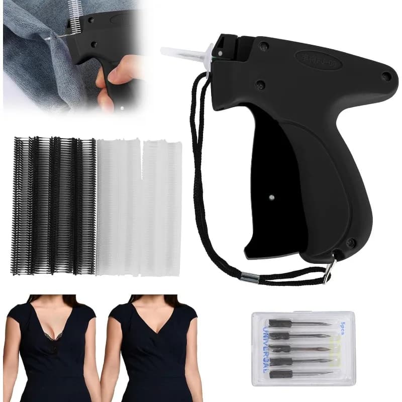 Fissatore rapido per abbigliamento Pistole per etichettatura portatili Macchina da cucire Mini pistola per punture Pistole per vestiti per abbigliamento Cucito Quilting