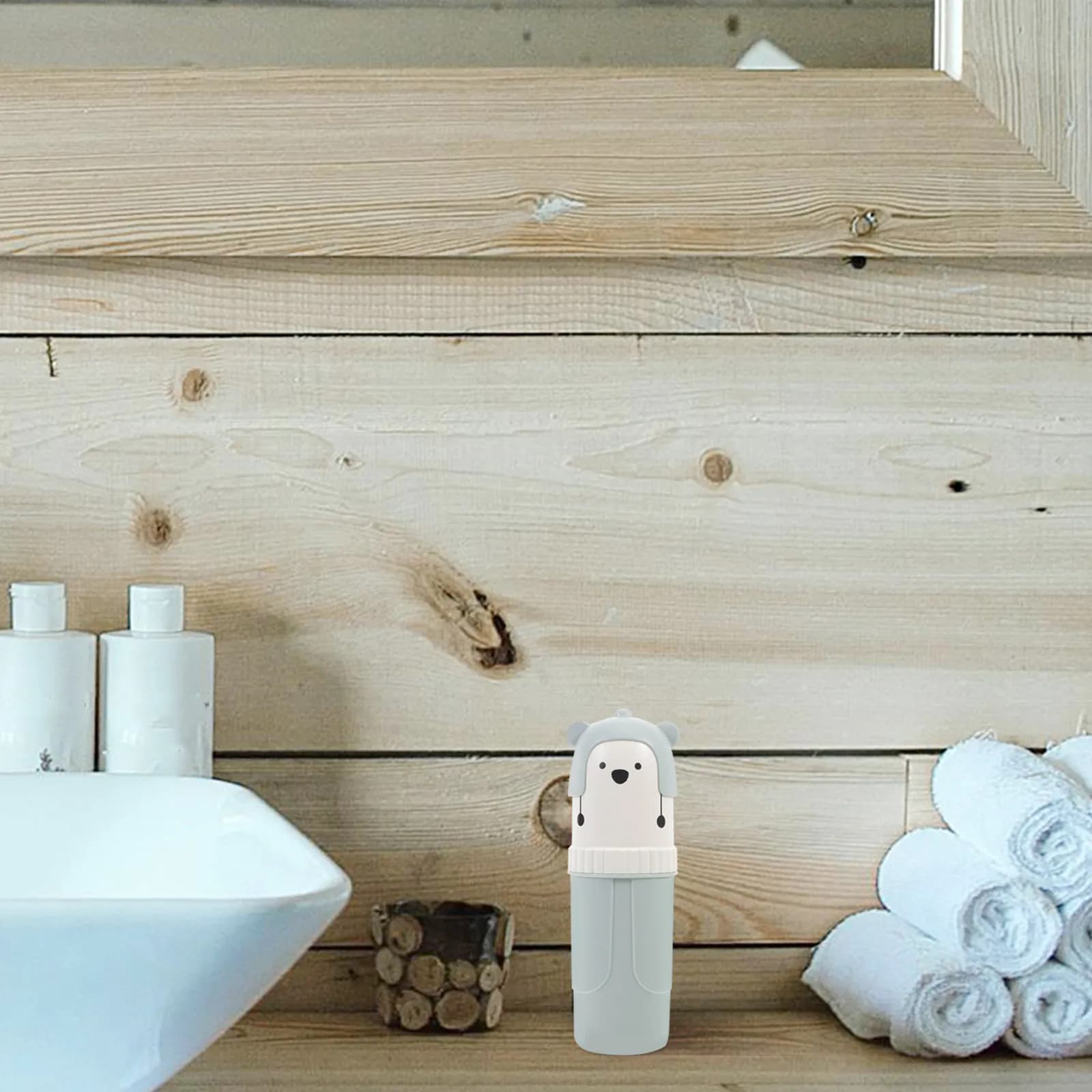 Custodia da viaggio per spazzolino, porta spazzolino in plastica riutilizzabile, scatola portatile per dentifricio, tazza da bagno, accessori da viaggio