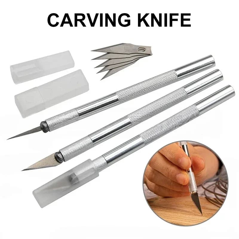 Strumento artistico di precisione per coltello da intaglio a mano in lega di alluminio fai-da-te per modellismo, taglio della carta, accessorio artigianale ideale per artigianato