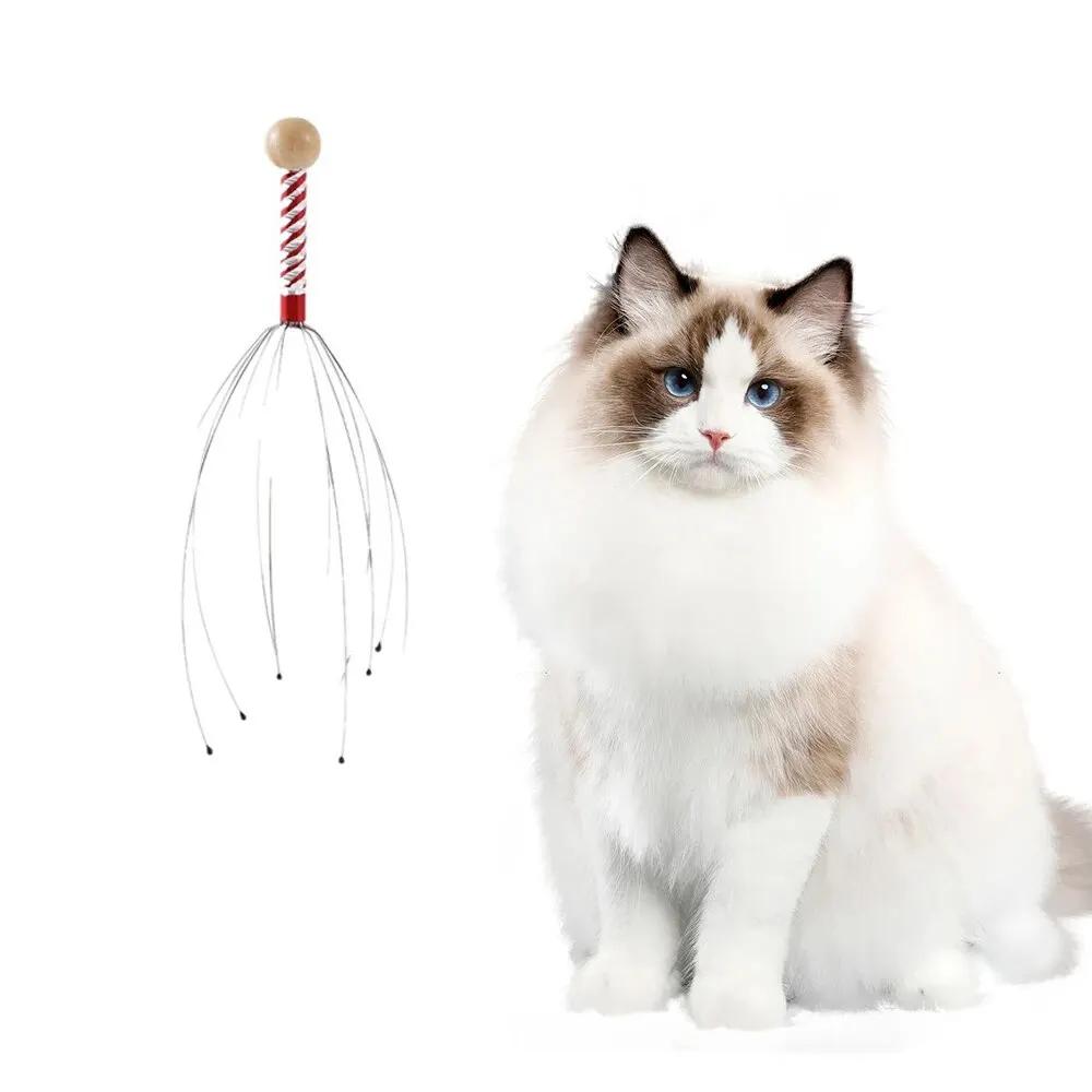 1/2 pcs Stainless steel head massager in octopus shape for relaxation and tension relief