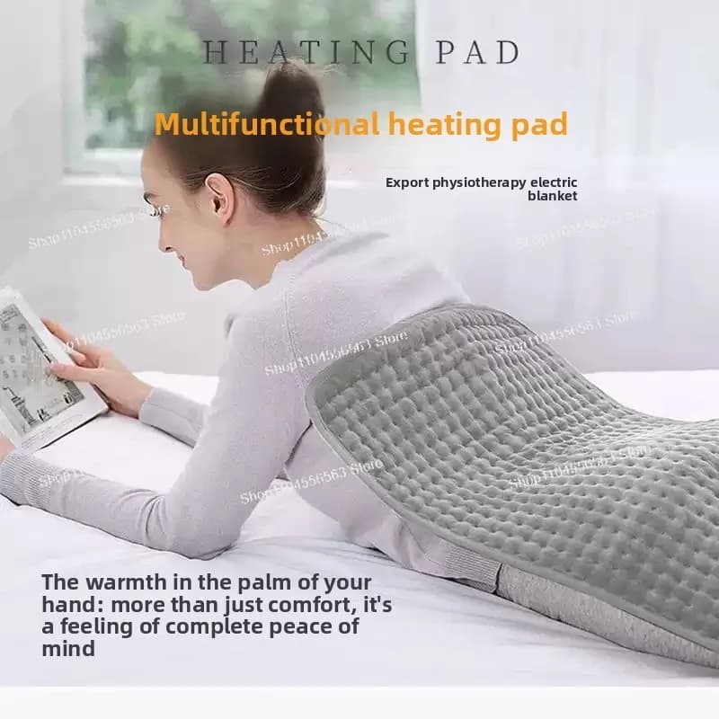 Tappetino riscaldante elettrico caldo invernale 84x43 cm - Temperatura costante intelligente per la terapia domestica (coperta riscaldante e cuscino 2 in 1)