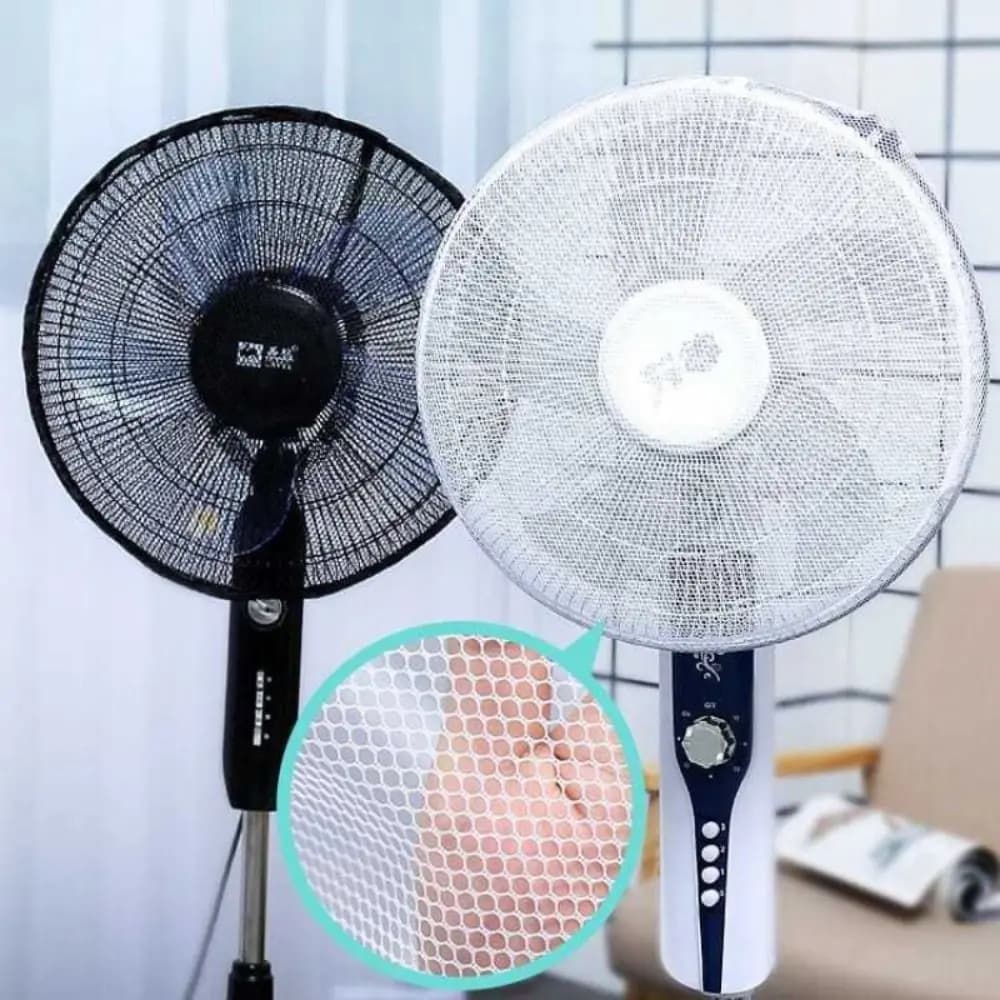 Coperture Protettive Universali per Ventilatori da 16/18 Pollici, Rete Anti-pizzicamento per Bambini, Protezione Dita, Coperture Antipolvere per Ventilatori Rotondi