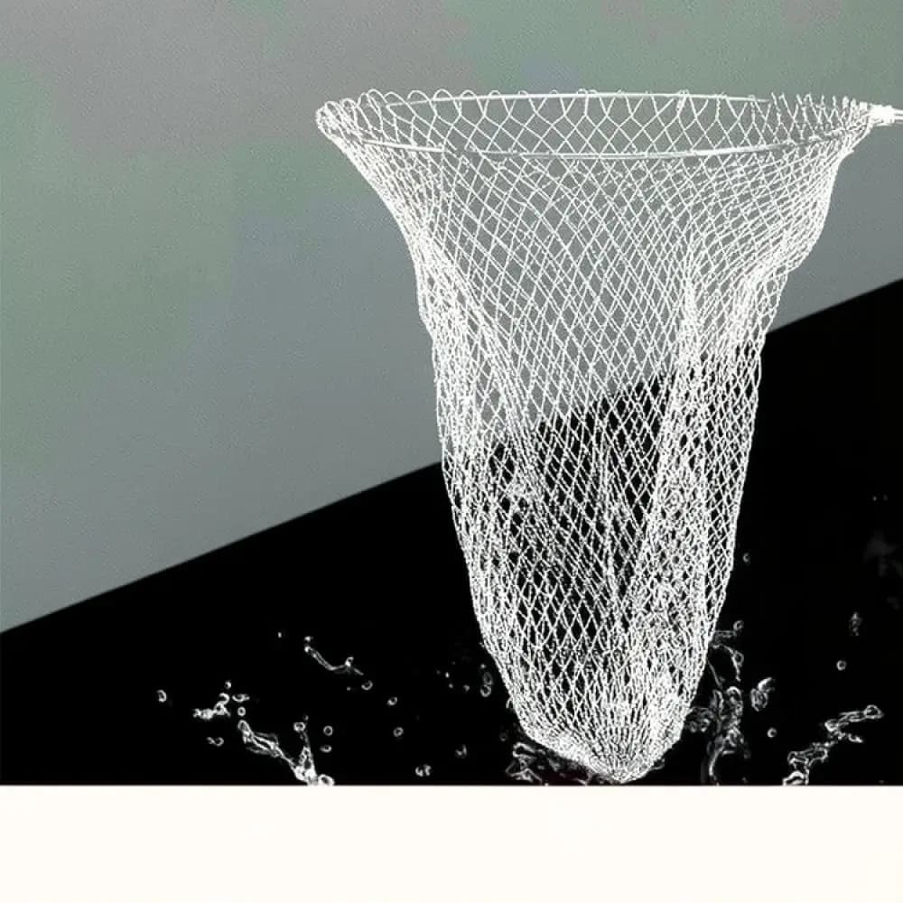 Strong Stainless Steel Fishing Net Ring Universal 8mm Interface Professional Landing Gear For Big Fish Angling Sport