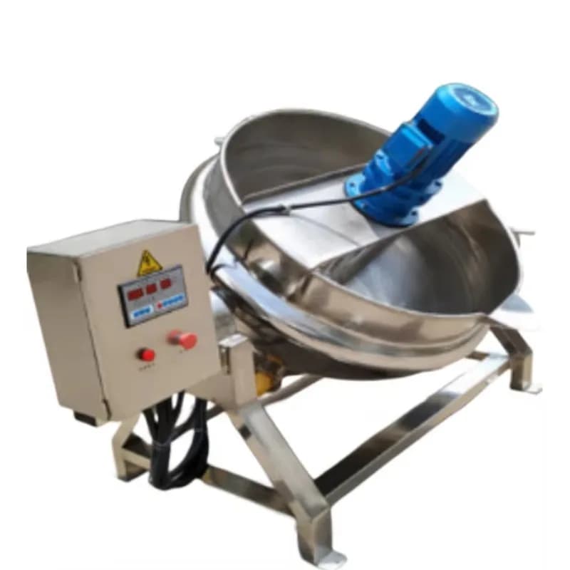 Bollitore Industriale Elettrico Riscaldato con Agitatore - Macchina per Cottura Professionale