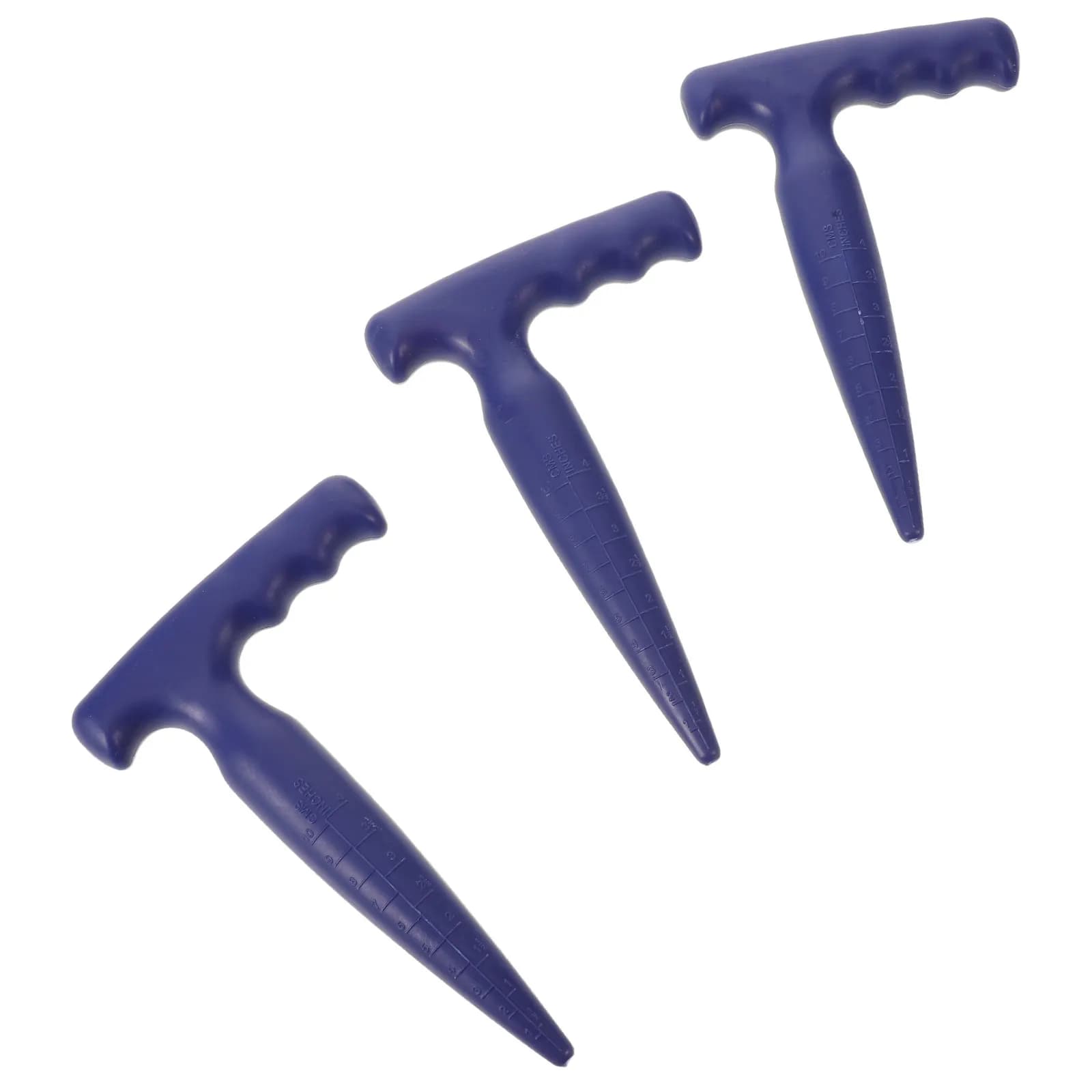3Pcs Garden Seed Dibbler Tool Ergonomic Lightweight Portable Plastic Planting Tool for Bulbs Vegetables Flowers Precision Depth