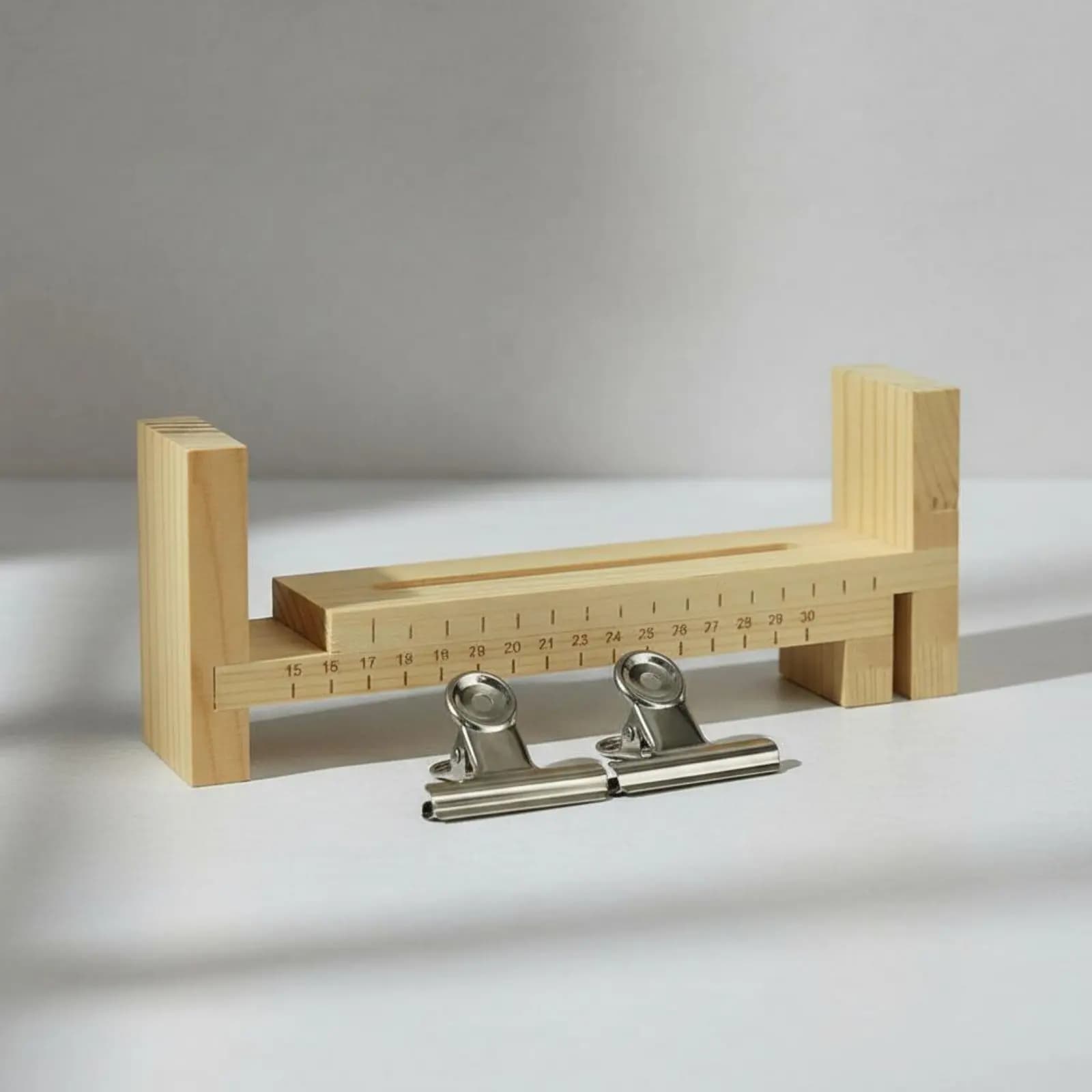 Wooden Bracelet Jig DIY Craft Bracelet Weaving Rack Wooden Cord Loom Ruler Scale Paracord Jig Stable Base