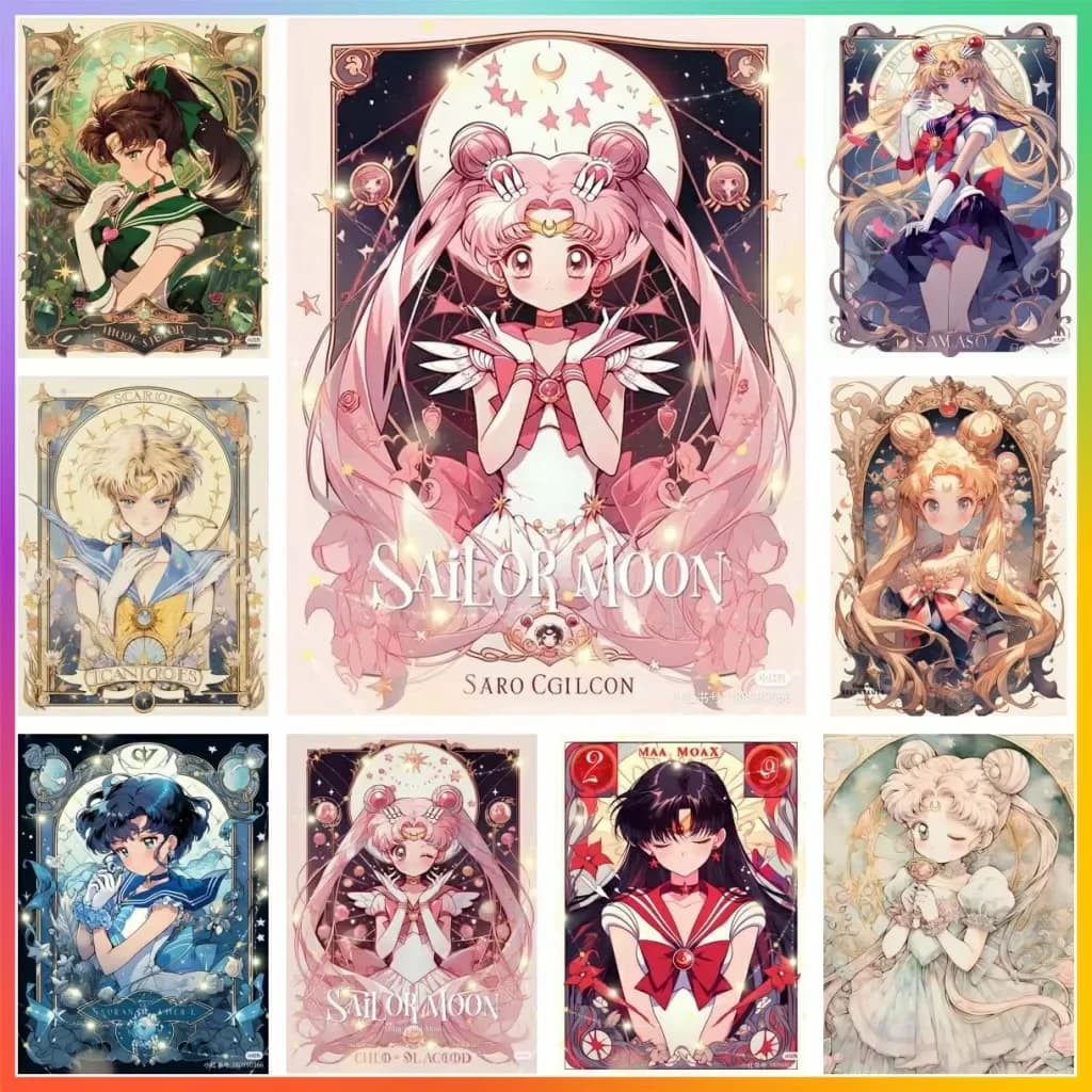 Diamond Painting Sailor Moon Cartoon Anime Diamond Mosaic Handmade Art Exquisite Creative Gift Home Decoration