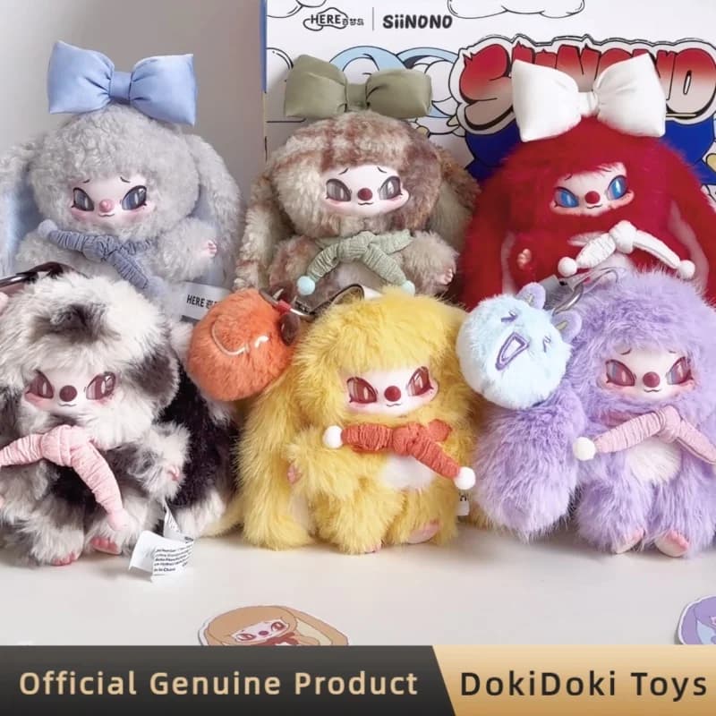 Genuine Siinono Mood Hanging Series Plush Pendant Blind Box Cute Figure Doll Home Decor Collect Toys Bag Charm Gift For Women