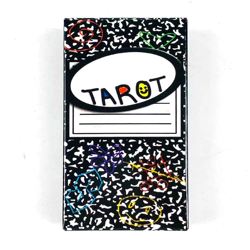 Carte dei tarocchi Doodle Un mazzo da 78 pezzi Oracle Visioni inglesi Edizione divinazione Giochi Borad, Giochi di Halloween e Natale