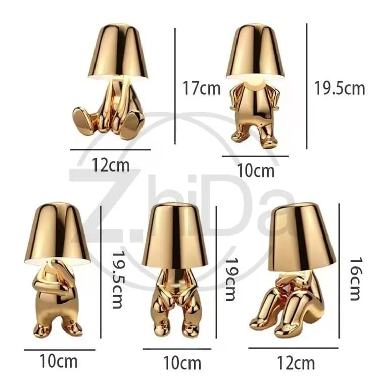 Rechargeable USB Desk Lamp - Decorative Light with Touch Control for Bedroom