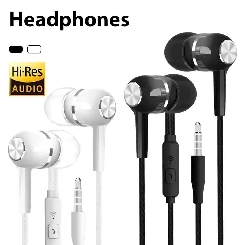 Cuffie cablate da 3,5 mm per gaming, sport e uso quotidiano, auricolari per musica, giochi, sport e chiamate, accessori audio.