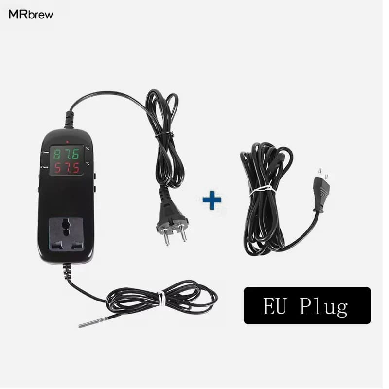 Controllore di Temperatura per Fermentazione Domestica e Cinghia Riscaldante per Birra, Vino e Liquori, 25 Watt, Spina EU, Strumenti per Fermentazione