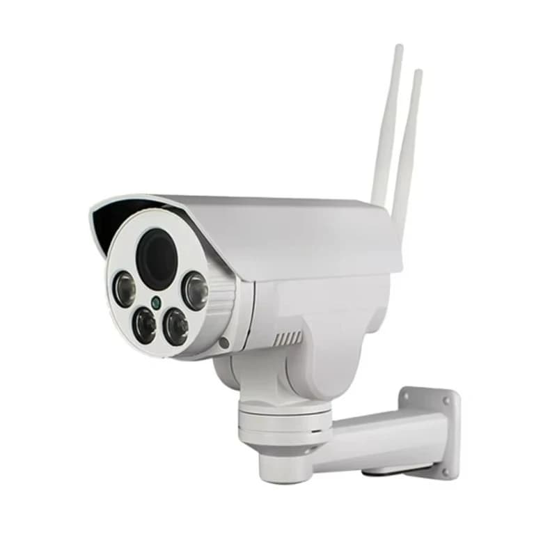 Doppia antenna Zoom 10X 5-50MM Sicurezza WiFi Wireless 4G Lte IP PTZ Telecamera esterna