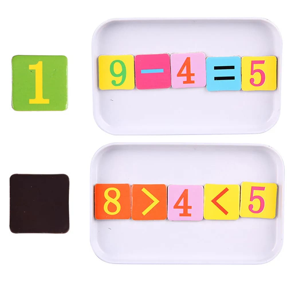 Calcolatrice per Bambini, Ausili Didattici per la Matematica, Scatola Puzzle con Bastoncini Aritmetici, Colori Assortiti, Educazione Precoce per l'Asilo