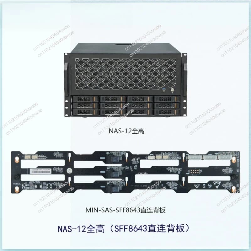 Chassis NAS a 12 dischi per montaggio a rack, server di archiviazione con supporto per scheda madre ATX raffreddata ad acqua 360, alimentatore ATX e slot per schede full-height