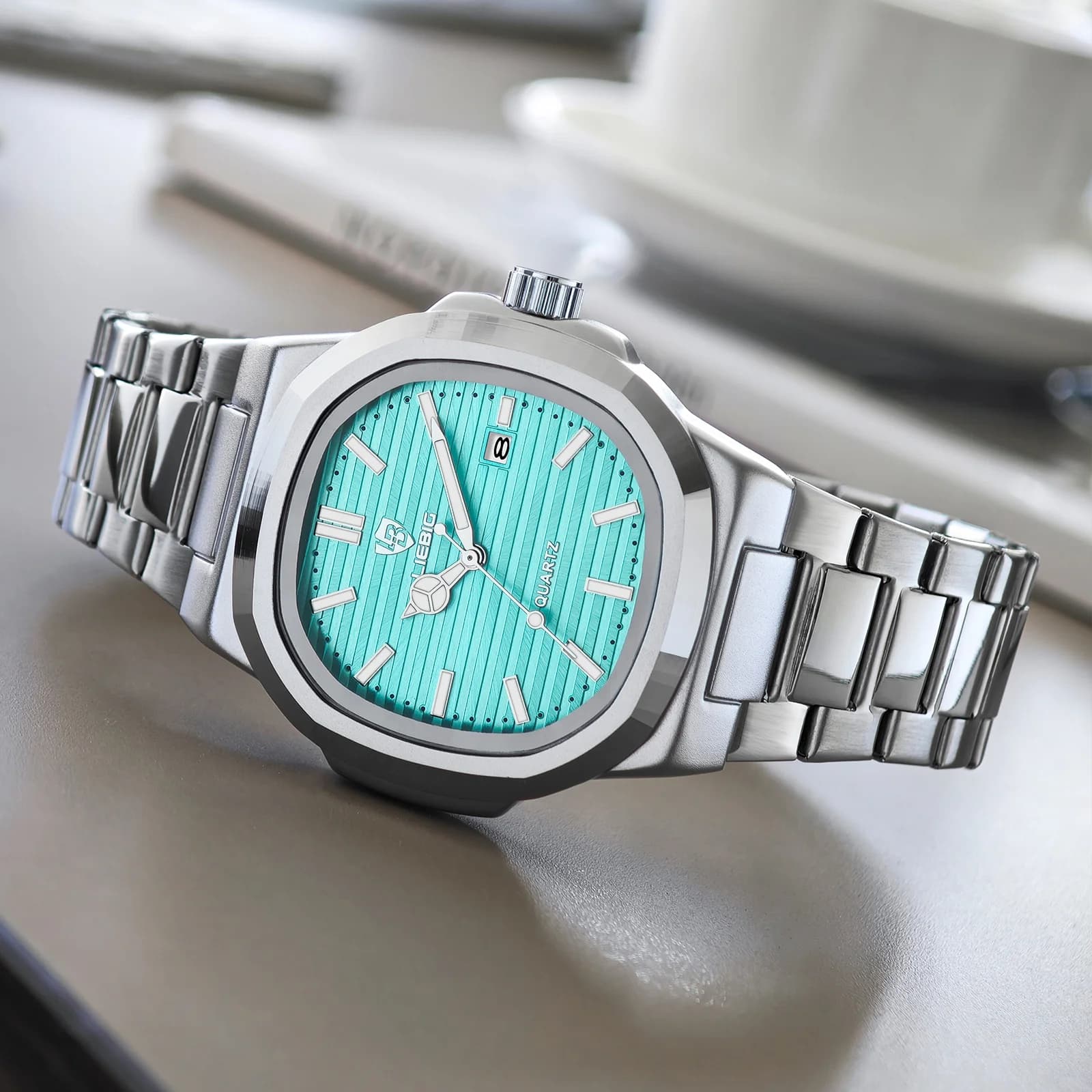 LIEBIG Business Classic Fashion Movement Orologi al quarzo Lady Luxury Calendar Orologi da polso impermeabili per uomo Donna Reloj Hombre