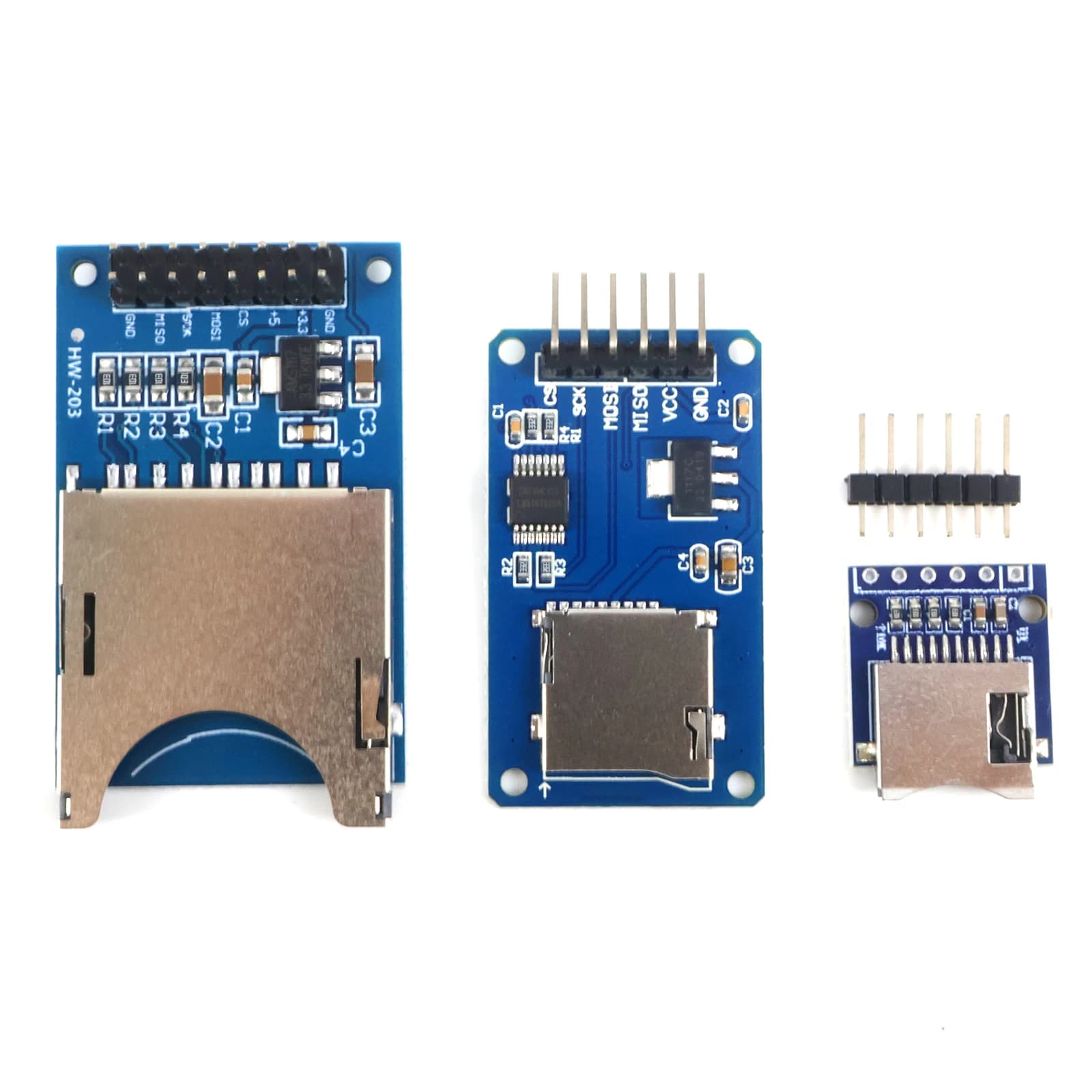 Lettore di schede Micro SD TF SD MINI SD con interfaccia SPI 3.3V 5V e convertitore di livello per Arduino ESP32 Raspberry Pi Data Logger