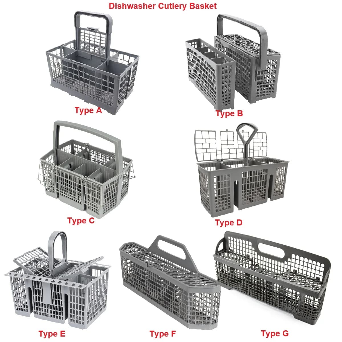 Cestello Portaposate per Lavastoviglie Compatibile con Bosch Siemens AEG Kenmore Whirlpool Maytag Kitchenaid Neff GE Samsung Hotpoint Indesit Ariston LG