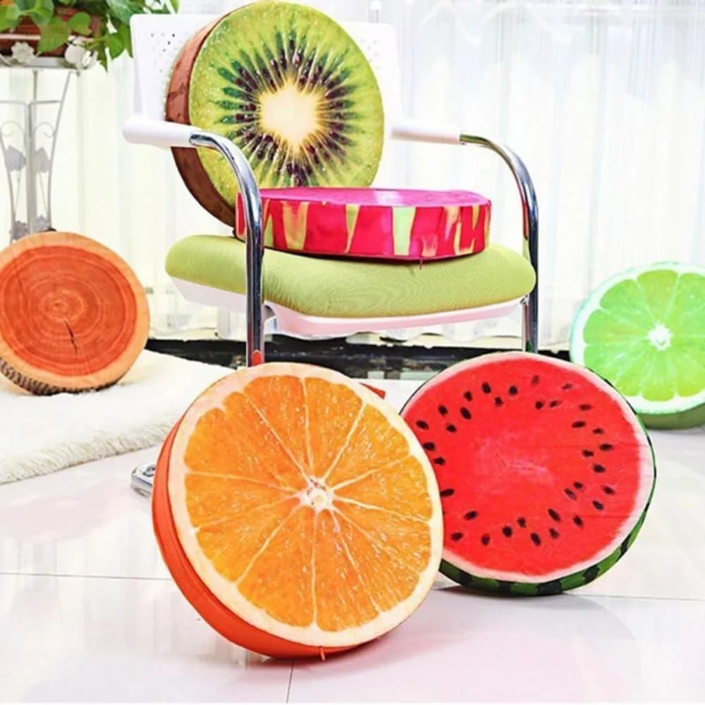 Comodi cuscini per sedie rotonde cuscini per sedie divertenti frutta giardino pranzo all'aperto