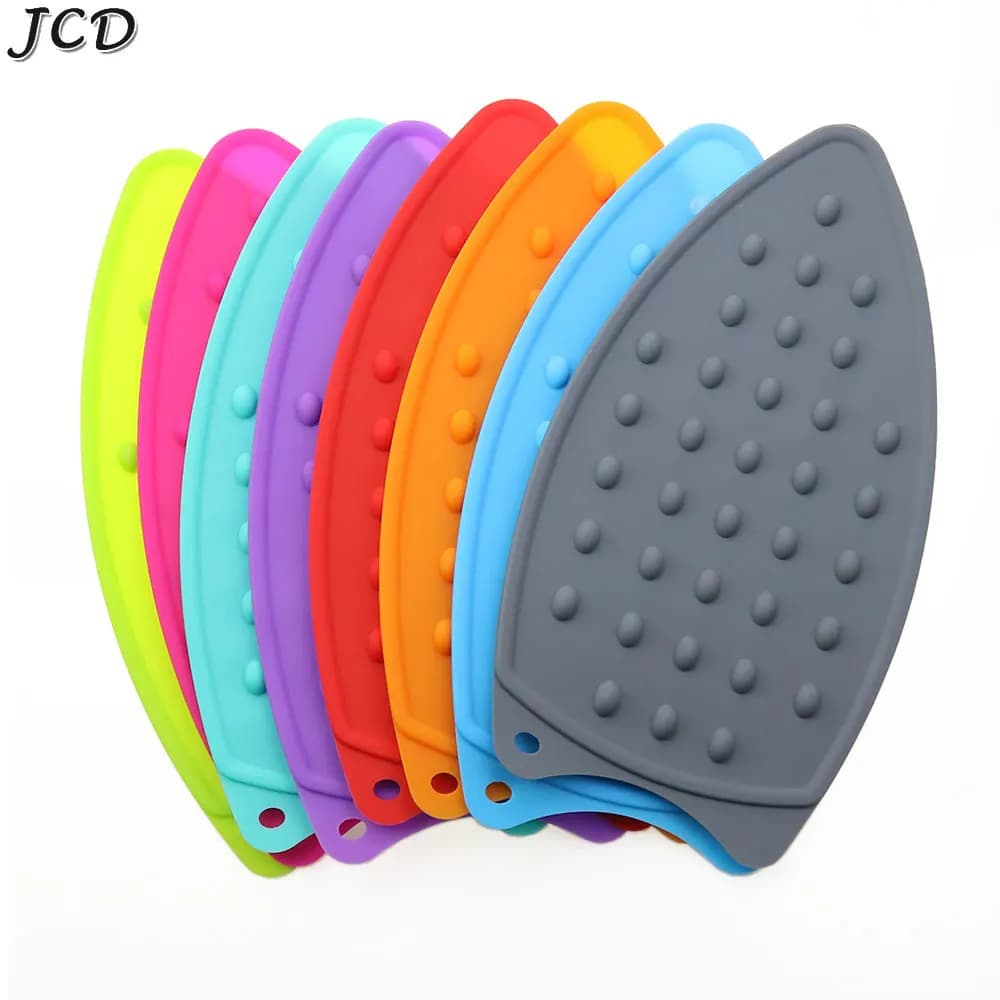 JCD Tappetino da stiro pieghevole Supporto per ferro da stiro in silicone Resistente al calore antiscivolo Tagliere Protezione calda Coperture per cuscinetti isolanti