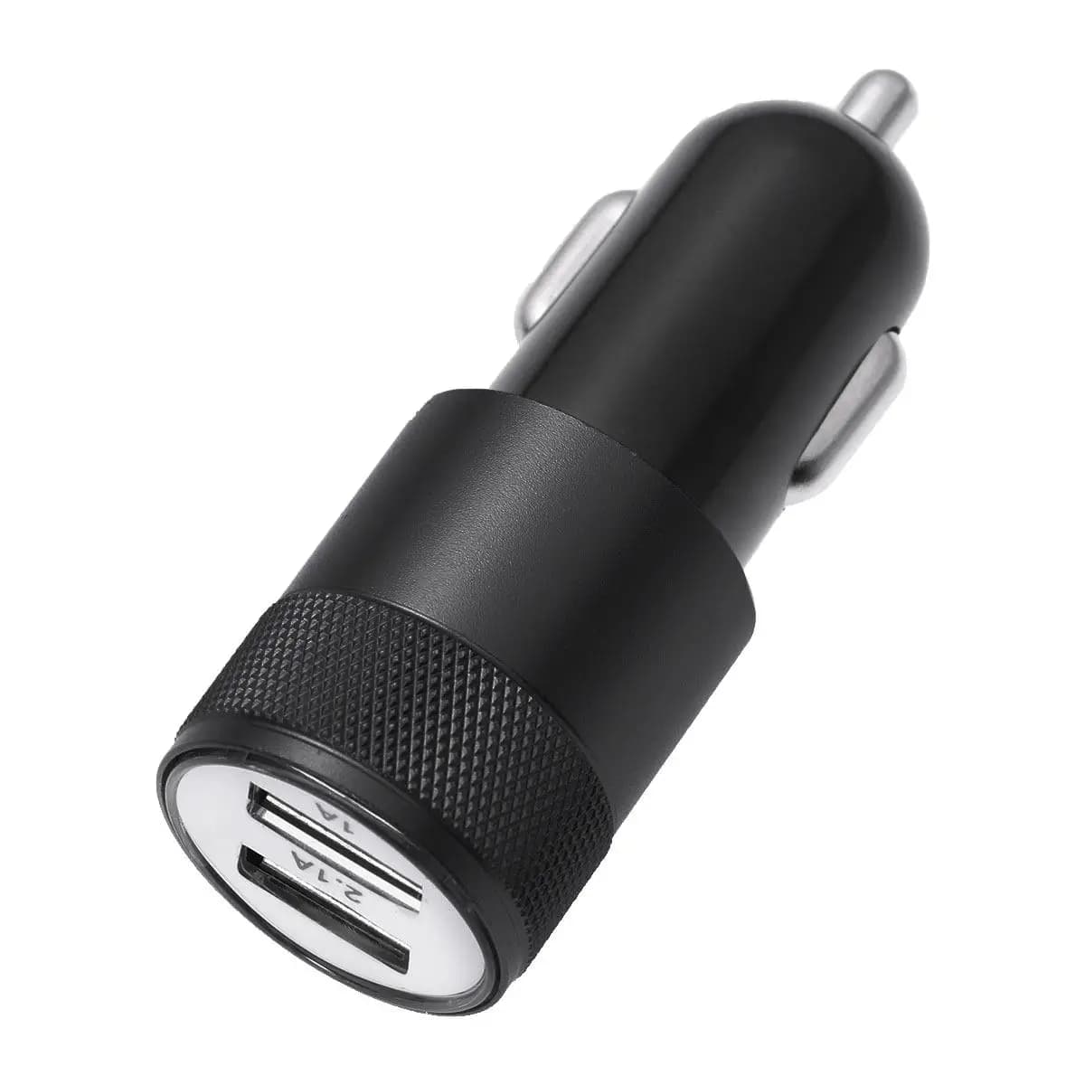 Doppia porta USB per auto in lega di alluminio 2 2. Caricabatterie Compatto e Leggero con Ricarica Rapida per Telefoni Cellulari, Tablet e Fotocamere