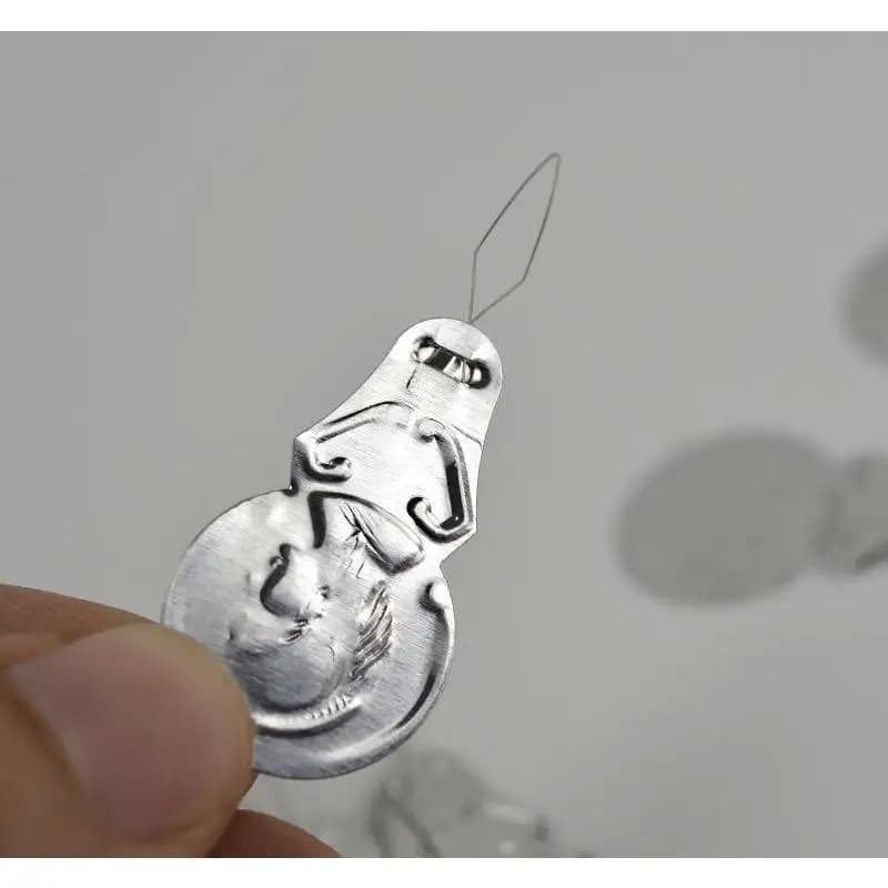 50Pcs Bow Wire Needle Threader Stitch insert Machine strumento per filo per cucire a mano accessori per cucire